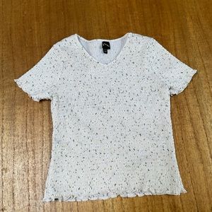 a cropped short sleeve shirt from target